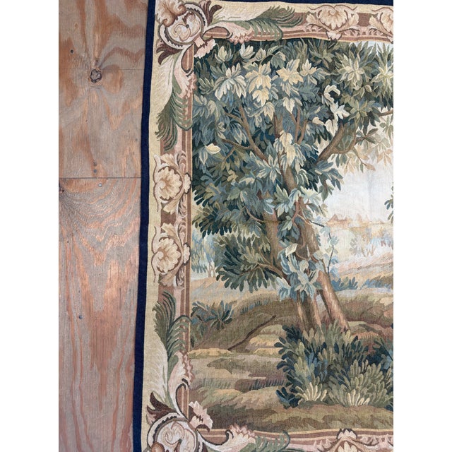 19th Century Vintage Tapestry Depicting a Hidden Forest For Sale - Image 5 of 7