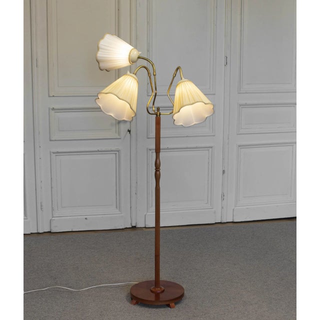 Model 236 Floor Lamp attributed to Orsjö, Sweden, 1950s For Sale - Image 9 of 9