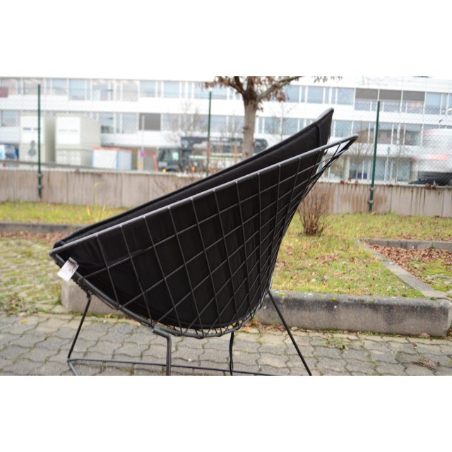 Black Model OTI 1980 Wire Lounge Chair by Niels Gammelgaard for Ikea, 1986 For Sale - Image 8 of 17