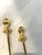 1940s Vintage Golden Bell Hors D" Oeuvre Forks & Spoons, Set of 12 For Sale - Image 5 of 5