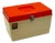 Curver Sewing Box Organizer in Beige and Orange Plastic, Netherlands. 1970s For Sale