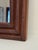 Wood Vintage Hollywood Regency Embossed Faux Bamboo Wood Walnut Stained Wall Mirror For Sale - Image 7 of 11