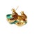 Late 20th Century VinTage Diamond Enamel 14k Two Tone Gold Frog Brooch For Sale - Image 5 of 7