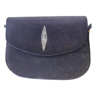 Oceanic Stingray Leather Handbag For Sale