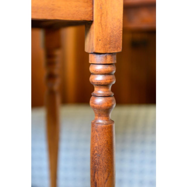 Antique American Sheraton Maple One Drawer Stand C. Mid 19th Century For Sale - Image 9 of 13
