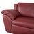 Red Leather 2-Seater Sofa and Lounge Chairs from Natuzzi, Set of 3 For Sale - Image 10 of 18