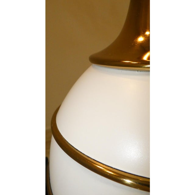 Hollywood Regency Table Lamps with Brass Details by Tommaso Barbi, Italy, 1970s, Set of 2 For Sale - Image 14 of 18