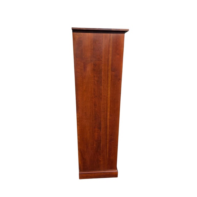 1990s Ethan Allen American Impressions High Chest Dresser Armoire Mission Arts Crafts For Sale - Image 10 of 18