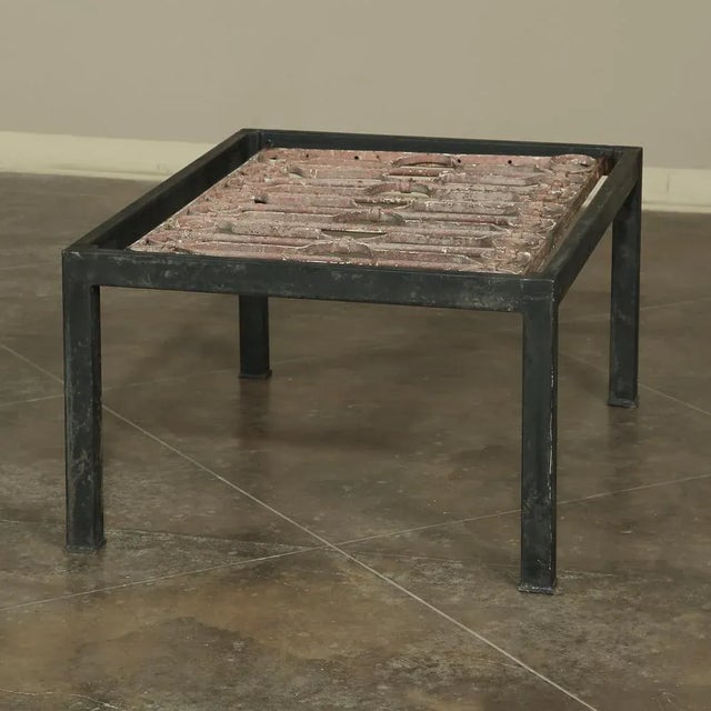 Antique Wrought Iron Panel Coffee Table For Sale In Dallas - Image 6 of 8