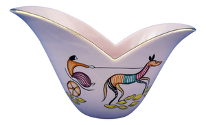 20th Century Art Deco Ceramic Vase by Serafino Volpi for Grazia Deruta, Italy, 1920s