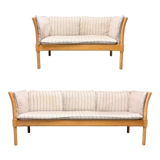 Danish Spoke-Back Sofa Set by Erik Ole Jørgensen, Attributed For Sale