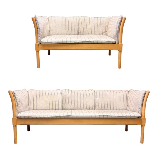 Danish Spoke-Back Sofa Set by Erik Ole Jørgensen, Attributed For Sale