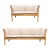Danish Spoke-Back Sofa Set by Erik Ole Jørgensen, Attributed For Sale