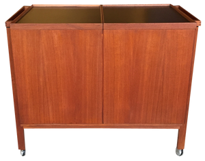 Extendable Teak Bar Trolley by Niels Erik Glasdam, 1960s