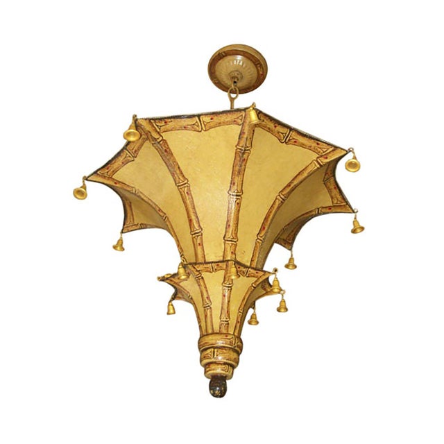 Not Yet Made - Made To Order Bespoke Faux-Bamboo Painted Tole Fixture For Sale - Image 5 of 5