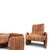 1970s Set of DS 50 Patchwork Lounge Chair in Buffalo Leather with Ottoman from de Sede, 1970s For Sale - Image 5 of 18