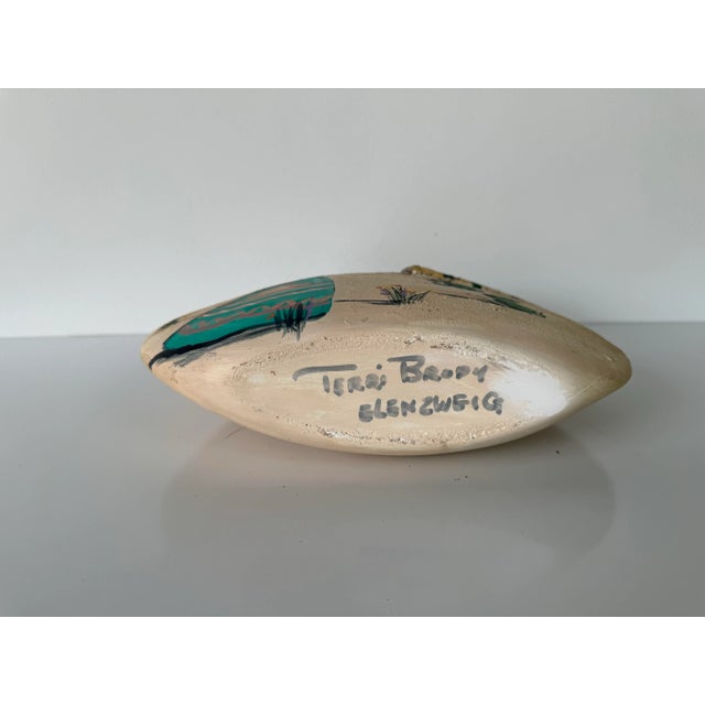 1980's Terri Brody Elenzweig Southwest Pueblo Art Hand Painted Ceramic Vase For Sale - Image 11 of 11