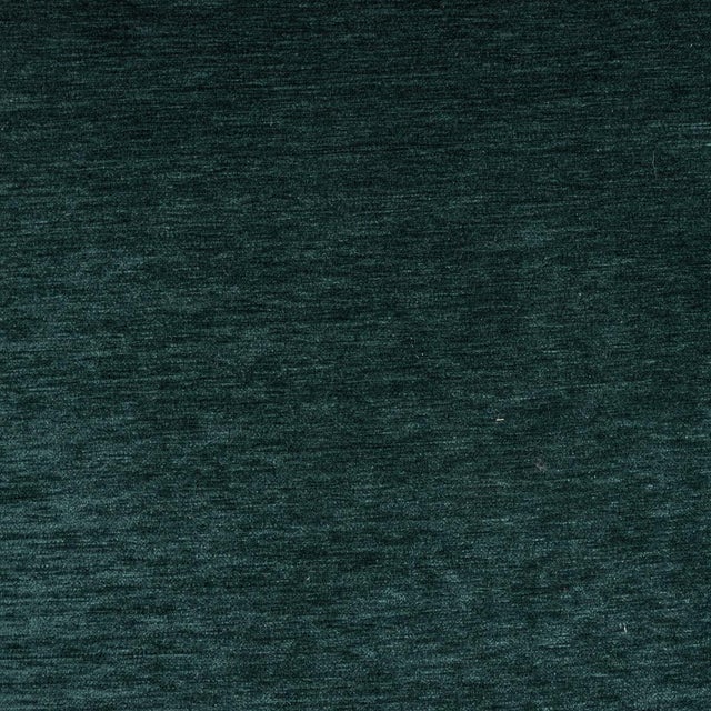 Mid-Century Modern Mid-Century Italian Green Fabric & Brass Armchairs, 1950s, Set of 2 For Sale - Image 3 of 18