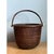 Cinnamon Vintage Woven Rattan Nantucket Basket With Handle For Sale - Image 8 of 12