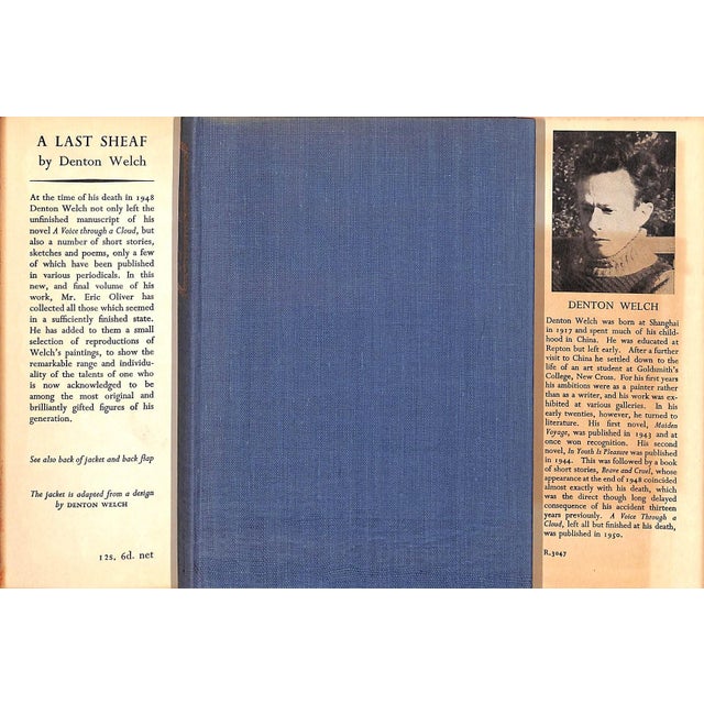 WELCH, Denton [239] pp. John Lehmann London 1951 First Edition 8" x 5 1/2" The jacket is adapted from a design by Denton...