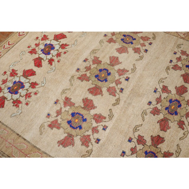 Vintage Zabihi Collection Turkish Kars Beautiful Floral Rug - 5'7" x 7'11" For Sale - Image 11 of 11