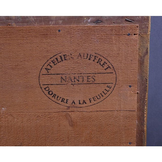 Louis XVI Style Giltwood Trumeau Mirror, Early 20th Century For Sale - Image 16 of 18