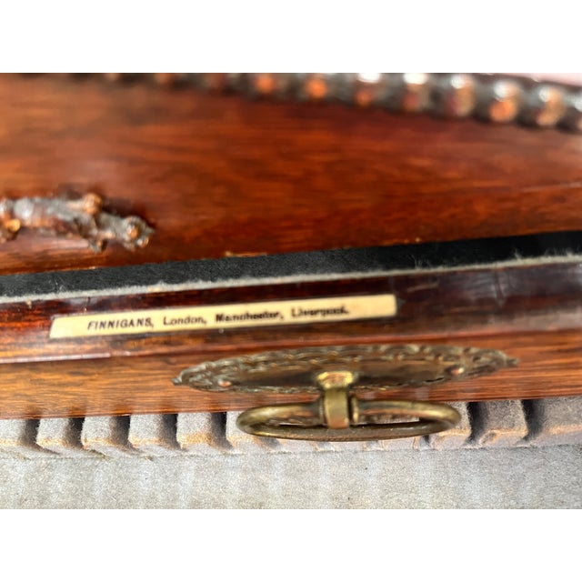 Early 20th Century Antique English Silverware/Flatware Cabinet For Sale - Image 10 of 12