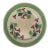 Antique Stick Spatterware Spongeware Floral Plate - Green Red - 9" For Sale