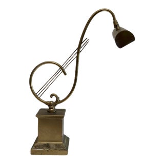 Vintage 1960s Treble Clef Piano Light For Sale
