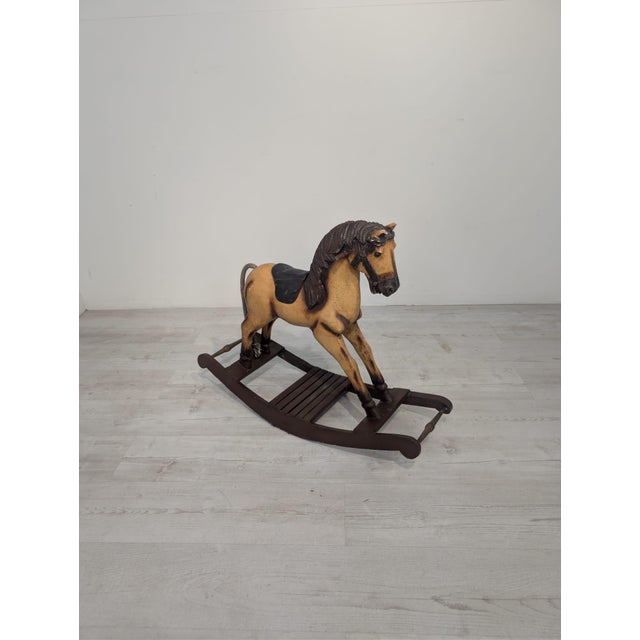 Antique Rocking Horse Antique wooden rocking horse. A beautiful, handcrafted model of a horse in a traditional style....