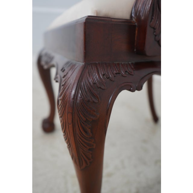 Brown Set of 8 Maitland Smith Mahogany Philadelphia Dining Chairs For Sale - Image 8 of 18