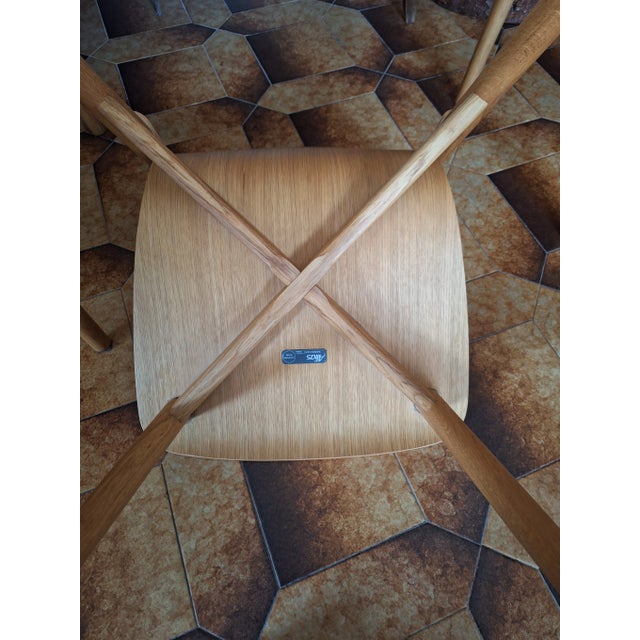 Vintage Kayak Chairs in Oak by Patrick Norguet for Alias, 1990s, Set of 4 For Sale - Image 8 of 10