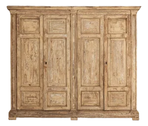18th C. Italian Housekeeper's Cupboard / Entertainment Center in Original Paint