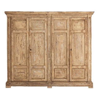 18th C. Italian Housekeeper's Cupboard in Original Paint For Sale