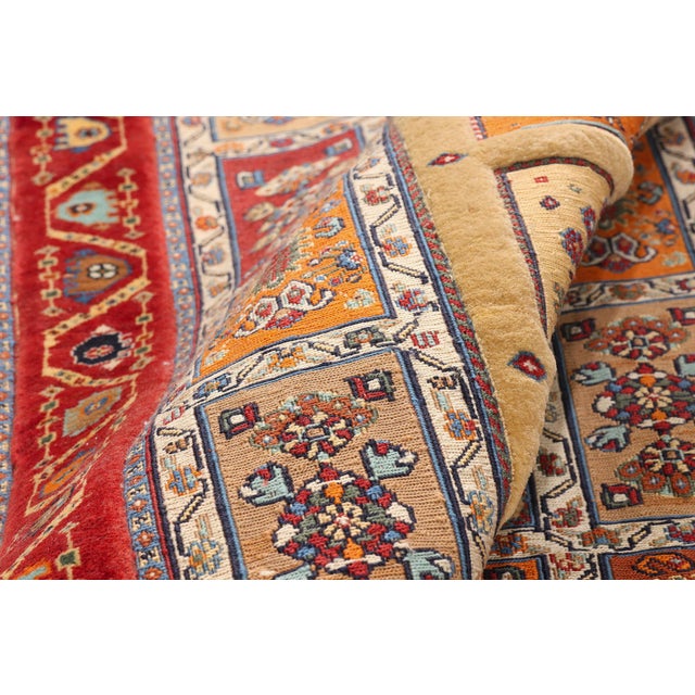 Vintage Persian Shiraz Rug, 03'04 X 04'11 For Sale In Dallas - Image 6 of 10