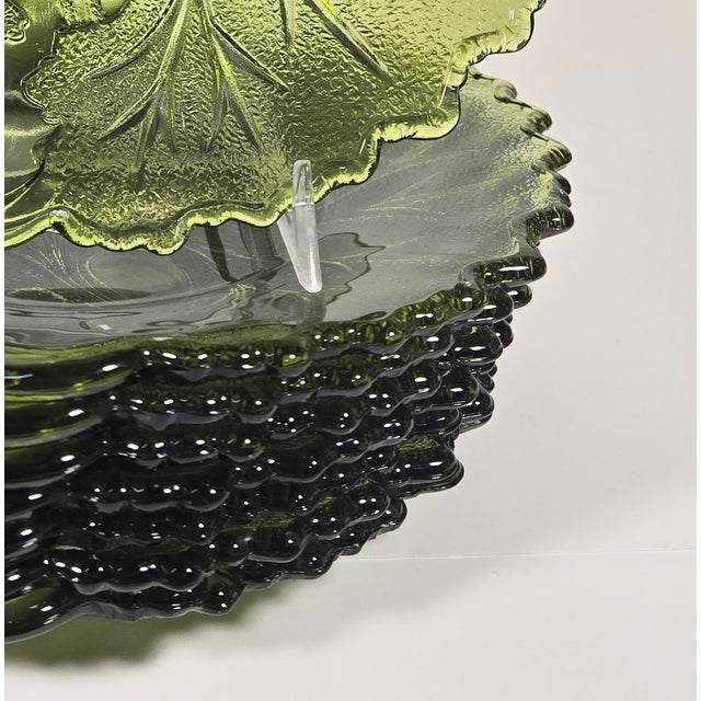 Avocado Leaf Plates- Set of Eight For Sale - Image 11 of 14