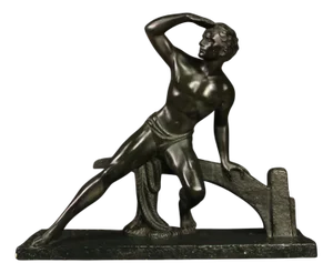 French Artist, Sculpture Depicting a Sailor, 1940, Plaster