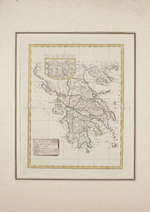 Antonio Zatta - Map of Ancient Greece - Original Etching - 1785