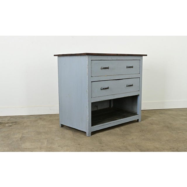 English 19th Century Painted Work Table With Drawers For Sale - Image 9 of 12