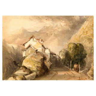 Thomas Miles Richardson Jr., Alpine Road, Mid 19th Century, Watercolour For Sale