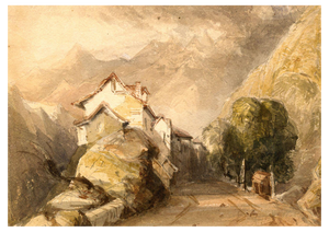 Thomas Miles Richardson Jr., Alpine Road, Mid 19th Century, Watercolour