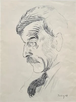 Hans Berger, Portrait, Graphite on Paper
