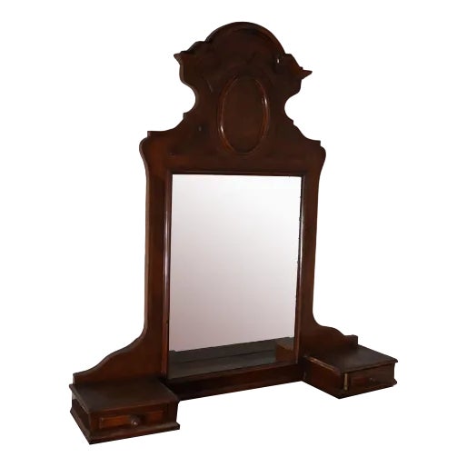 Louis Philippe Standing Mirror in Walnut For Sale