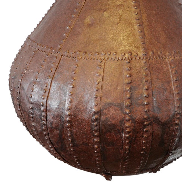 Industrial Iron Rivet Pot Pendant Light For Sale - Image 4 of 8