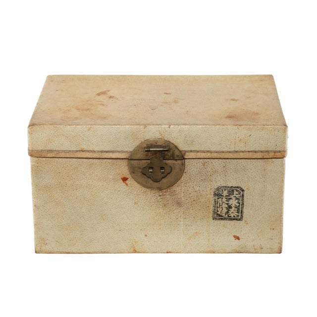 Beige Late 19th Century Antique Document Box For Sale - Image 8 of 8