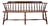 Philadelphia Windsor Style Lowback Bench Settee, 20th Century For Sale