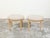 Pair of French Neoclassical Style Bleached Wood Stools with New Upholstery For Sale In Atlanta - Image 6 of 10