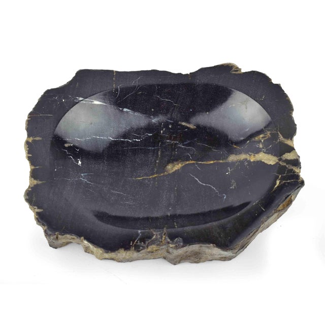 Natural Solid Stone Pocket Change Catchall Valet Dish For Sale - Image 4 of 8