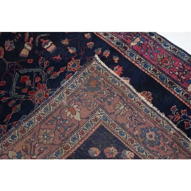 Antique Farahan Sarouk Rug 3'3'' x 4'10''.