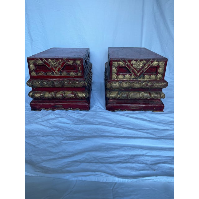 Antique Gilded Foo Lions - a Pair For Sale In New York - Image 6 of 12
